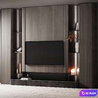 TV set 011 3D Model Vray, Corona