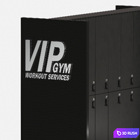 3D model set of modern gym equipment 3D Model Vray, Corona