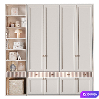 Wardrobe Children's 13 3D Model Vray, Corona