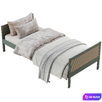 Single bed Caneo La Redoute 3D Model Corona