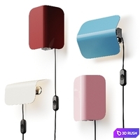 Hay Apex Wall Lamp 3D Model Vray, Corona