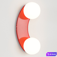 Double metal lamp Soleo La Redoute 3D Model Corona