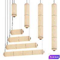 TEKIO Vertical and Horizontal Pendant light 3D Model Corona