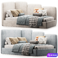 Corner bed Fleet 3D Model Corona