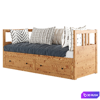 Ottoman bed Kymor 3D Model Vray, Corona