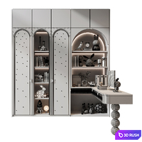 Furniture composition 958 3D Model Vray