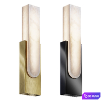 Alabaster Sconce 3D Model Corona