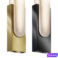 Alabaster Sconce 3D Model Corona