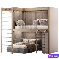 Children's bed 005 3D Model Corona