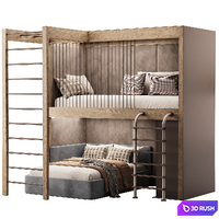 Children's bed 005 3D Model Corona