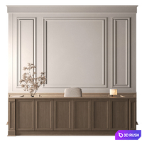 Reception - Office Furniture 823 3D Model Vray, Corona