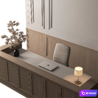 Reception - Office Furniture 823 3D Model Vray, Corona