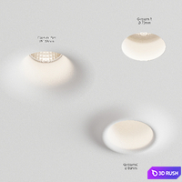 Linea Light Gypsum Gypsum Lighting Fixtures 3D Model Corona