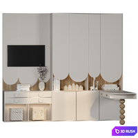 Custom-made children's furniture 568-N 3D Model Vray, Corona