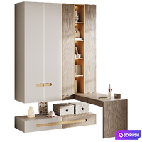 Children's room wardrobe with workspace 8 3D Model Corona