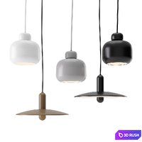 Lu and Stone Lamp by Woud 3D Model Vray, Corona