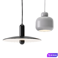 Lu and Stone Lamp by Woud 3D Model Vray, Corona