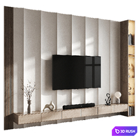 Tv Wall 088 3D Model Corona