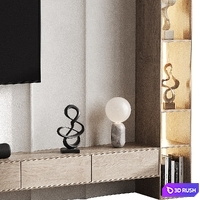 Tv Wall 088 3D Model Corona