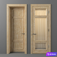 Blind door and door glass 3D Model