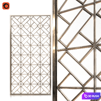 Metal screen 3D Model Corona