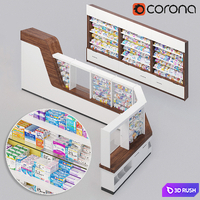 Drugs for pharmacies 3D Model Corona
