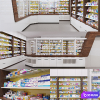 Drugs for pharmacies 3D Model Corona