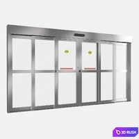 DORMA ESA300T Telescopic Door 3D Model Vray