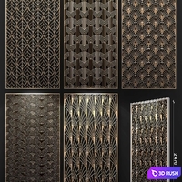 Decorative panel 3D Model Corona