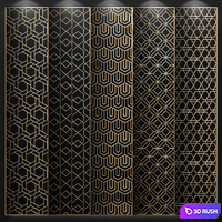 Decorative panel 3D Model Corona