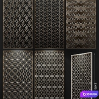 Decorative panel 3D Model Corona