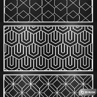 Decorative panel 3D Model Corona