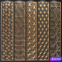 Decorative panel 3D Model Corona