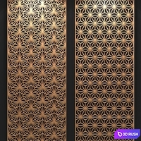 Decorative panel 3D Model Corona