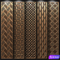 Decorative partition 3D Model Corona