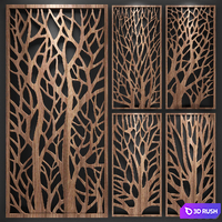Decorative partition 3D Model Corona