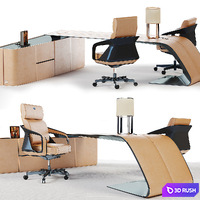 ETTORE grand bureau 3D Model Vray