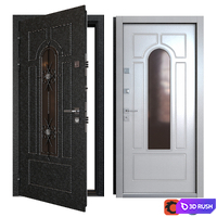 Entrance metal door Monolith (Your Frame) 3D Model Vray, Corona