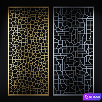 Decorative partition 3D Model Vray