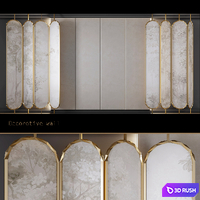 Decorative wall 1 - shirma 3D Model Vray, Corona