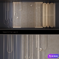Decorative wall 8 - shirma 3D Model Vray, Corona