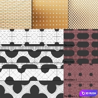 Perforated panels 3D Model Vray, Corona
