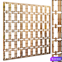 Decorative partition 39 3D Model Vray, Corona