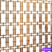 Decorative partition 39 3D Model Vray, Corona