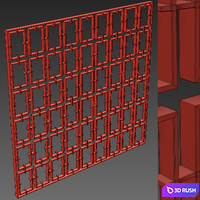 Decorative partition 39 3D Model Vray, Corona