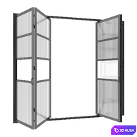 Sliding doors 3D Model Corona