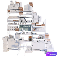 String system workspace 3D Model Vray, Corona