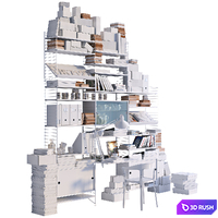 String system workspace 3D Model Vray, Corona