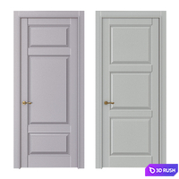 Classic interior doors 3D Model Vray, Corona