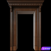 Door portal Clive Christian 3D Model Corona